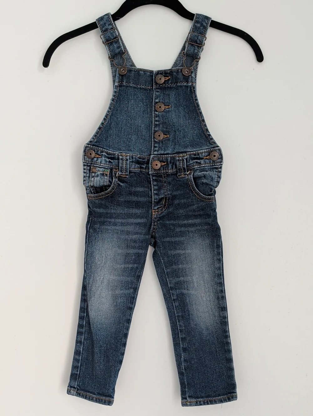 OshKosh B'gosh Vestbak Denim Jean Overalls Size 3T